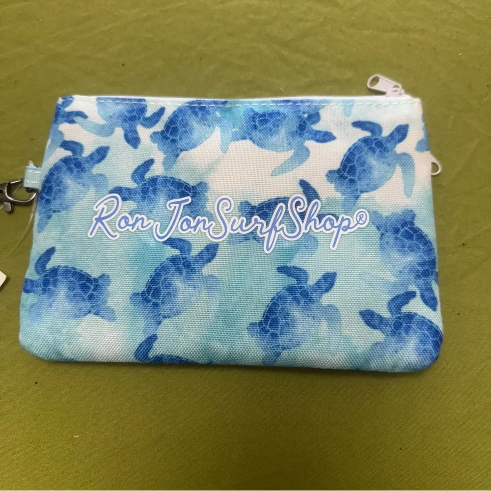NWT Ron Jon Surf Shop Blue Turtle Wristlet - Picture 2 of 9